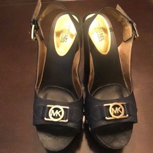 Navy MK sandals